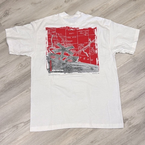 Vintage 90s Marlboro Unlimited Cotton Short Sleeve Graphic Train Pocket T-Shirt - Picture 2 of 7